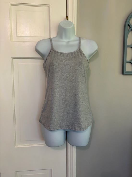 Tops - Women's Gray Tank Top with Thin Straps